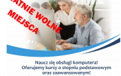 Plakat zapisy  na kurs komputerowy
