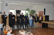 Goscie konkursu - Pan Wojt, Dyrektor CKiBP, przedstawiciele Strazy, nauczyciele