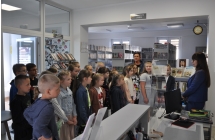 Przywitanie klasy 2b w bibliotece