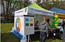 Namiot z informacjami o segregacji smieci
