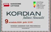 Plakat informujący o Narodowym Czytaniu 